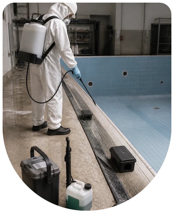 Профессиональная дератизация бассейна от грызунов в Урае